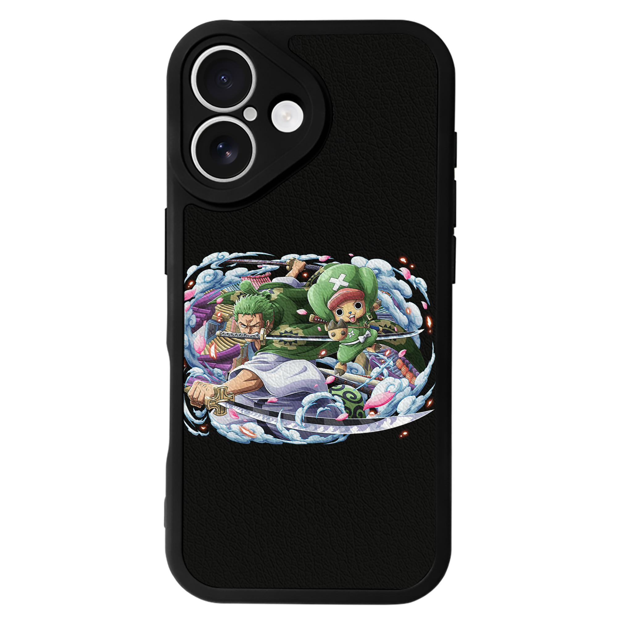 （画像用） ワンピース ロロノア・ゾロ ONE PIECE Roronoa Zoro 【iPhone 16シリーズ対応】シリコンスマホケース（レザー調） 材質：シリコン